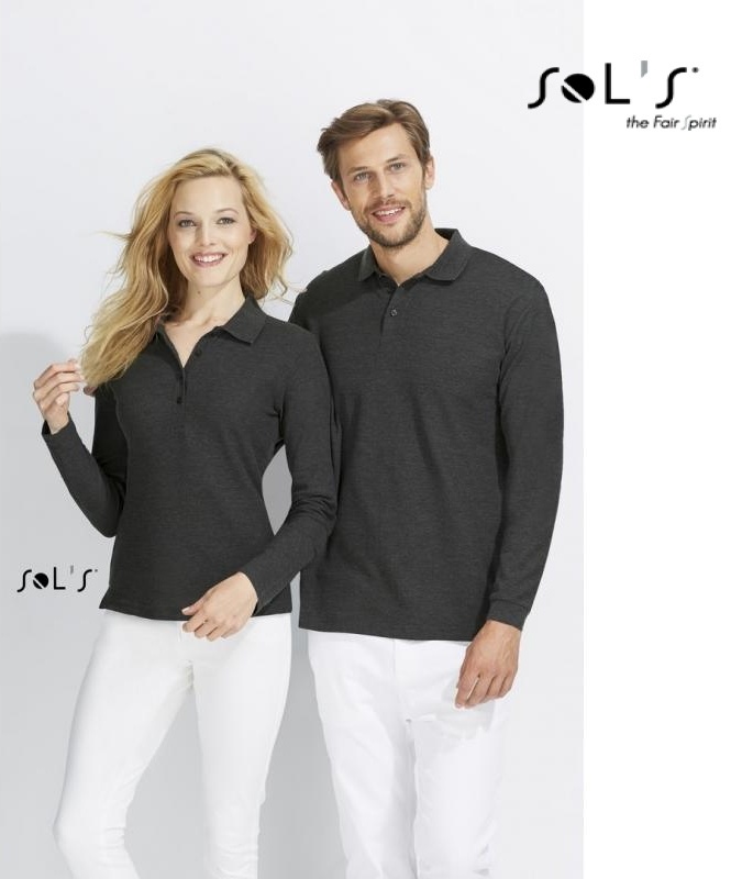 Polo Personalizable para Hombre Y Mujer Manga Larga